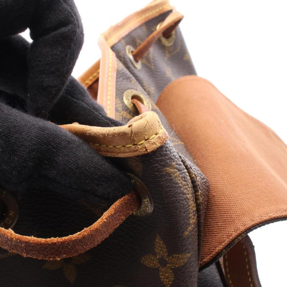 LOUIS VUITTON Brown Monogram Leather Backpack - Picture 9 of 13